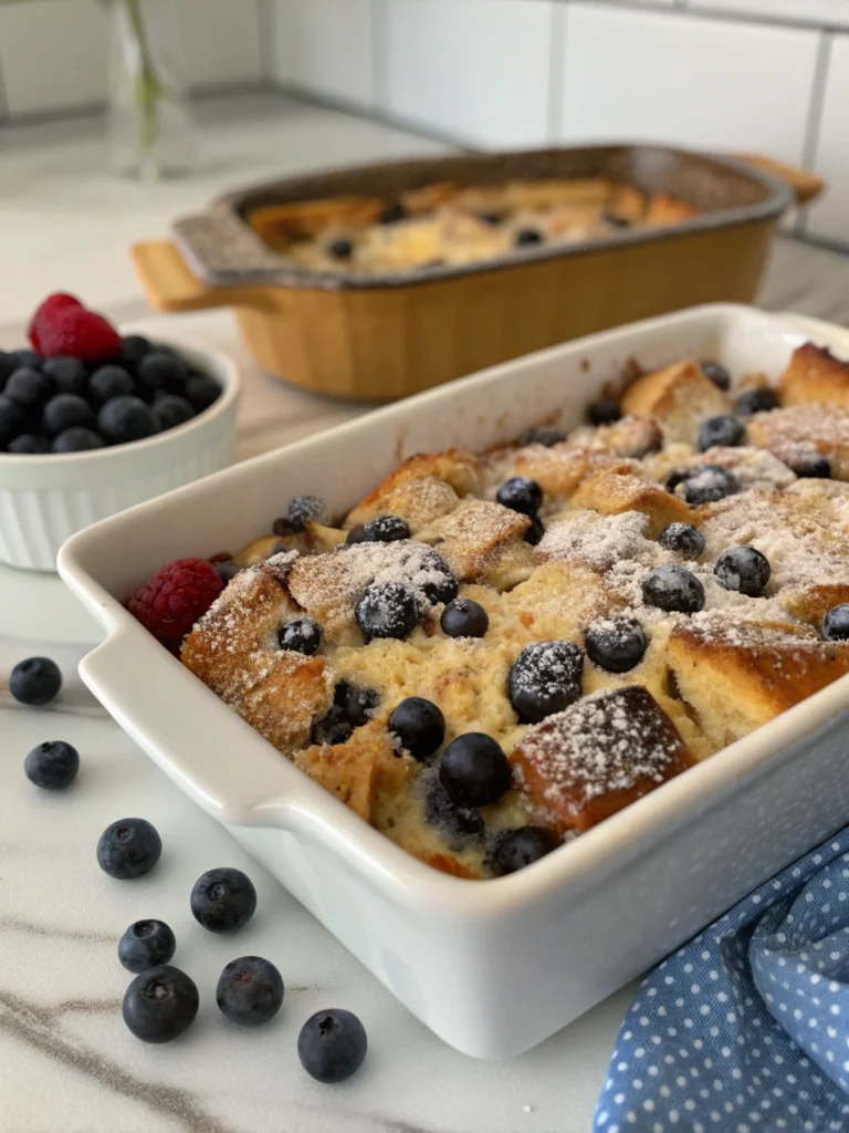 Blueberry French Toast Casserole