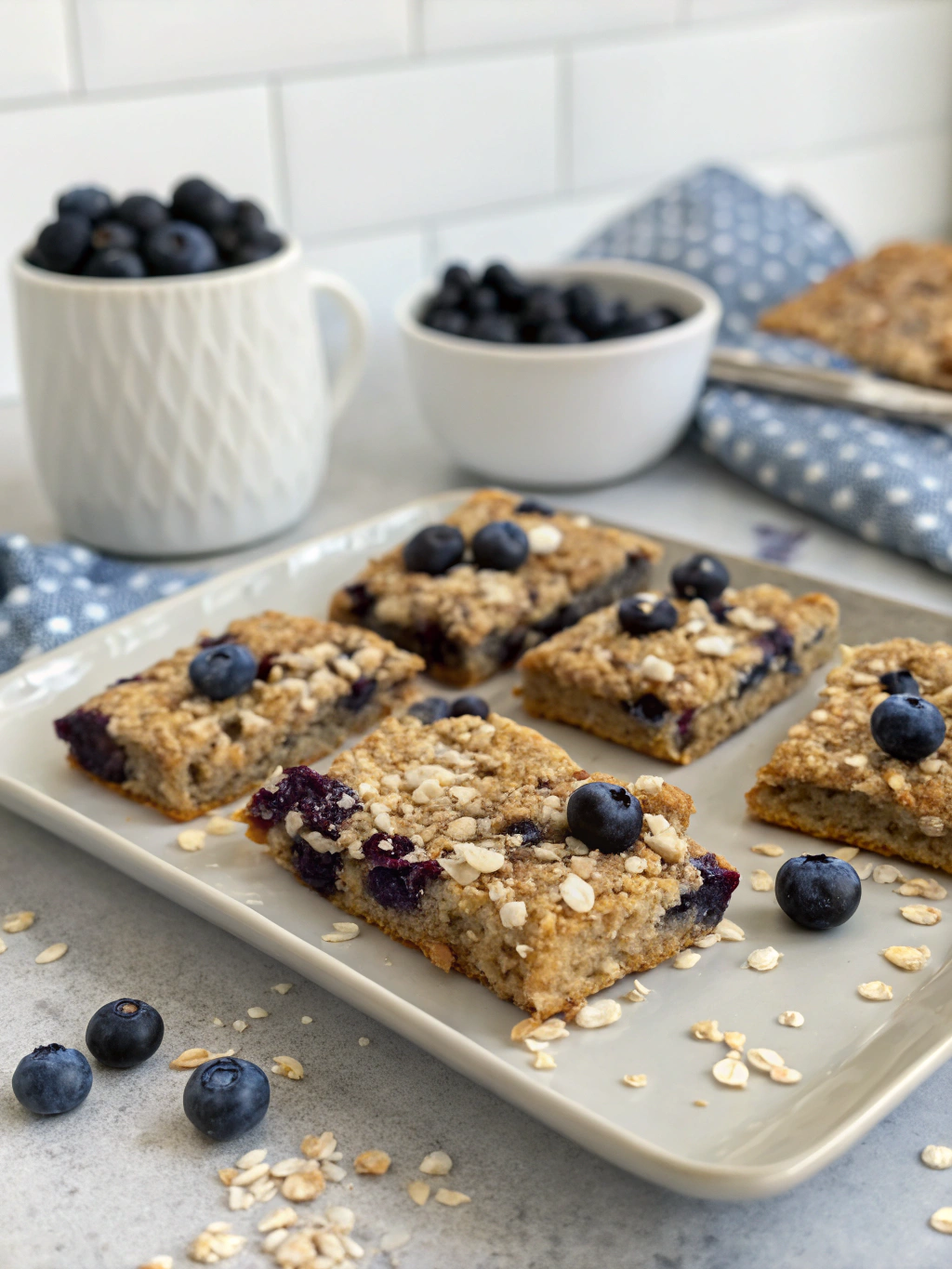 Blueberry Oatmeal Breakfast Bars