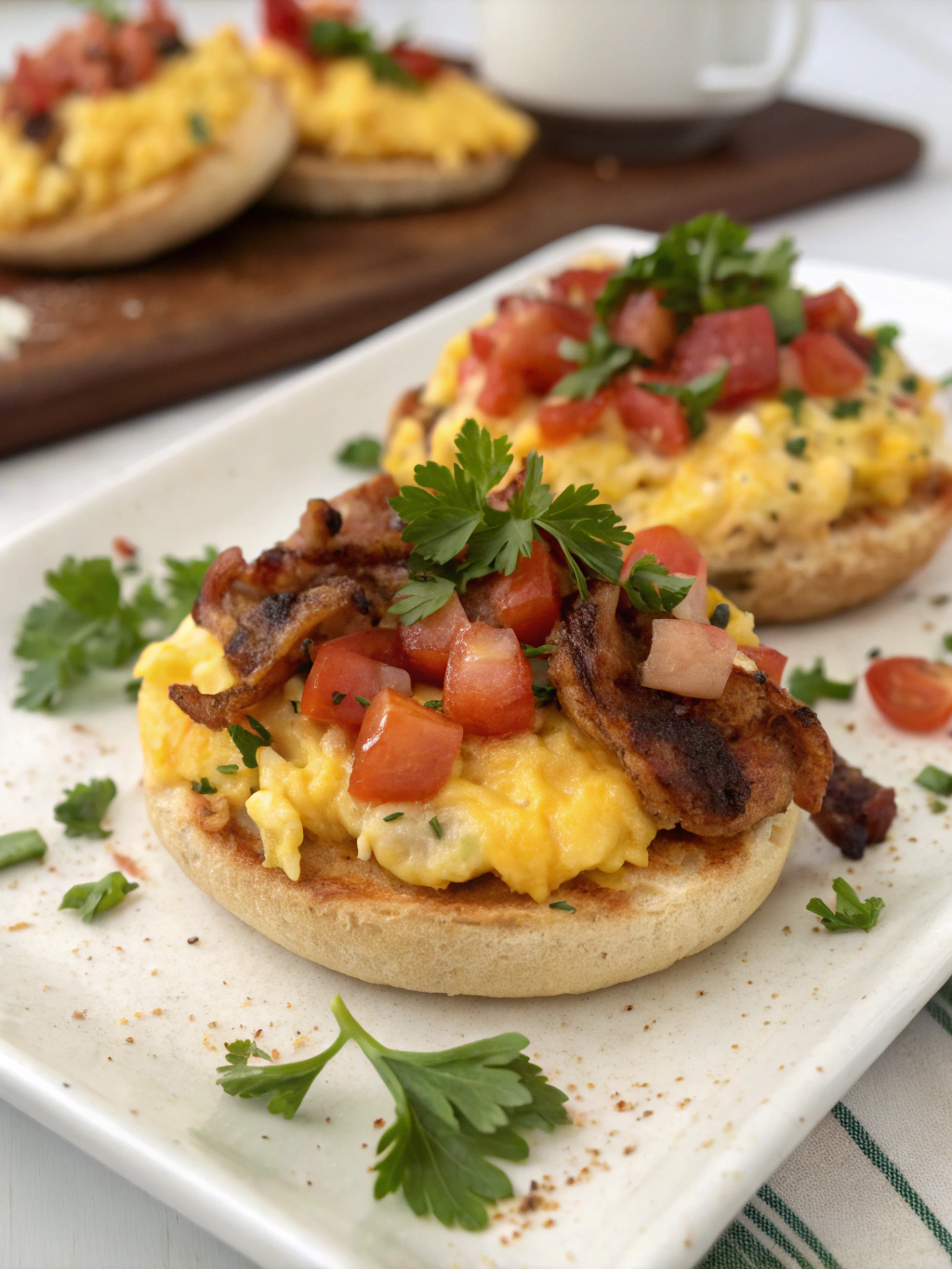 English Muffin Breakfast Pizza