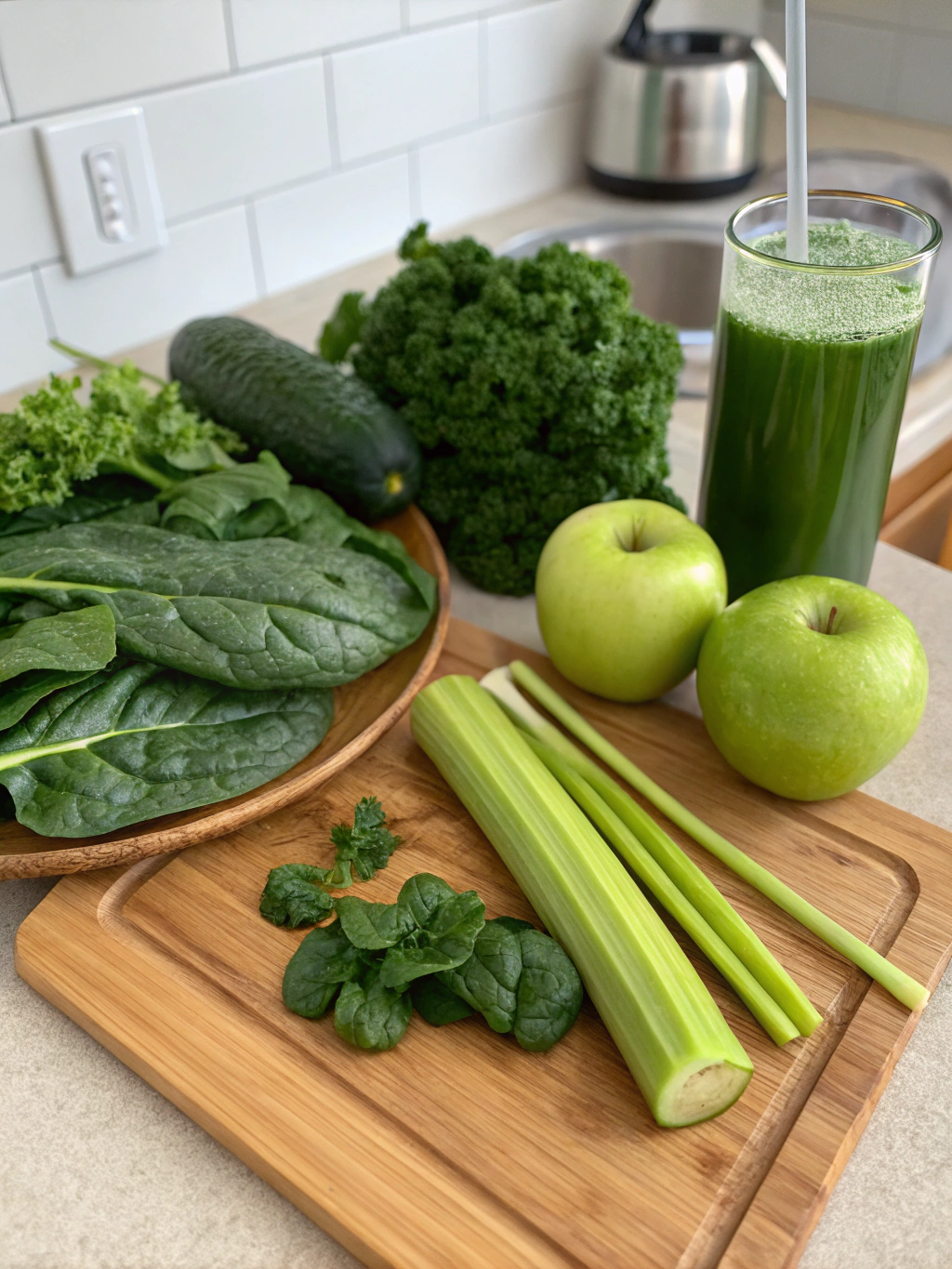 Fresh Green Detox Juice Ingredients