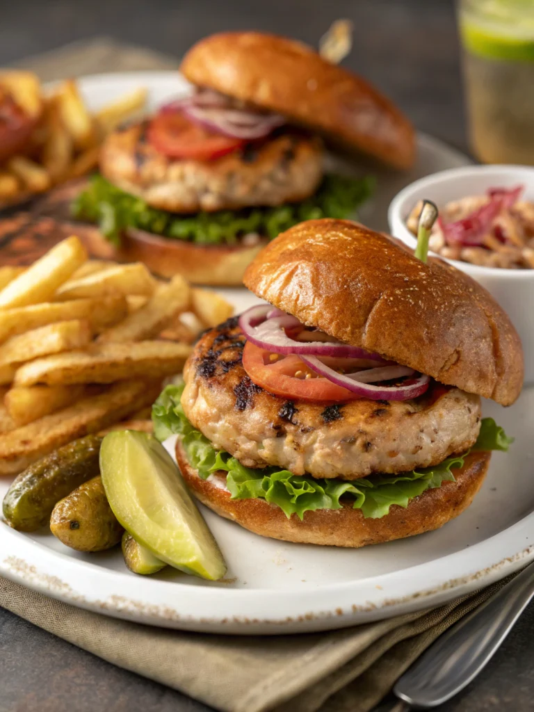 high protein turkey burgers