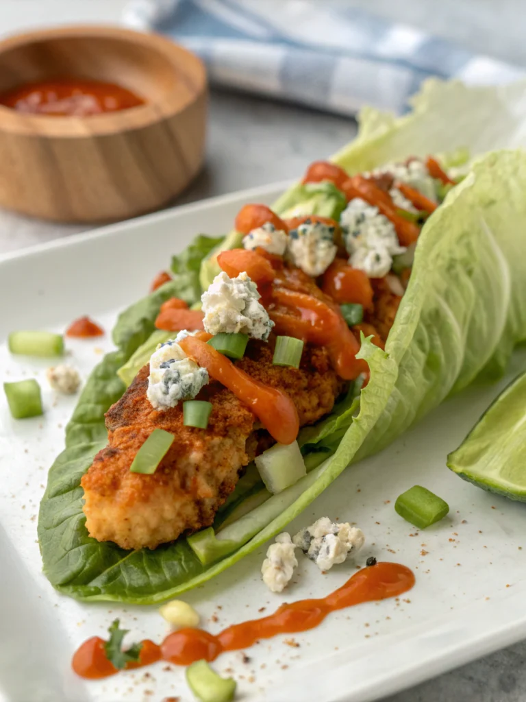 keto buffalo chicken wraps