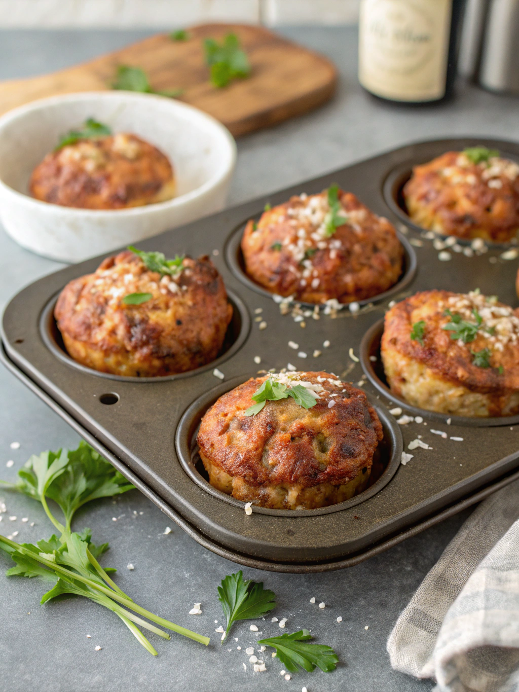 keto meatloaf muffins