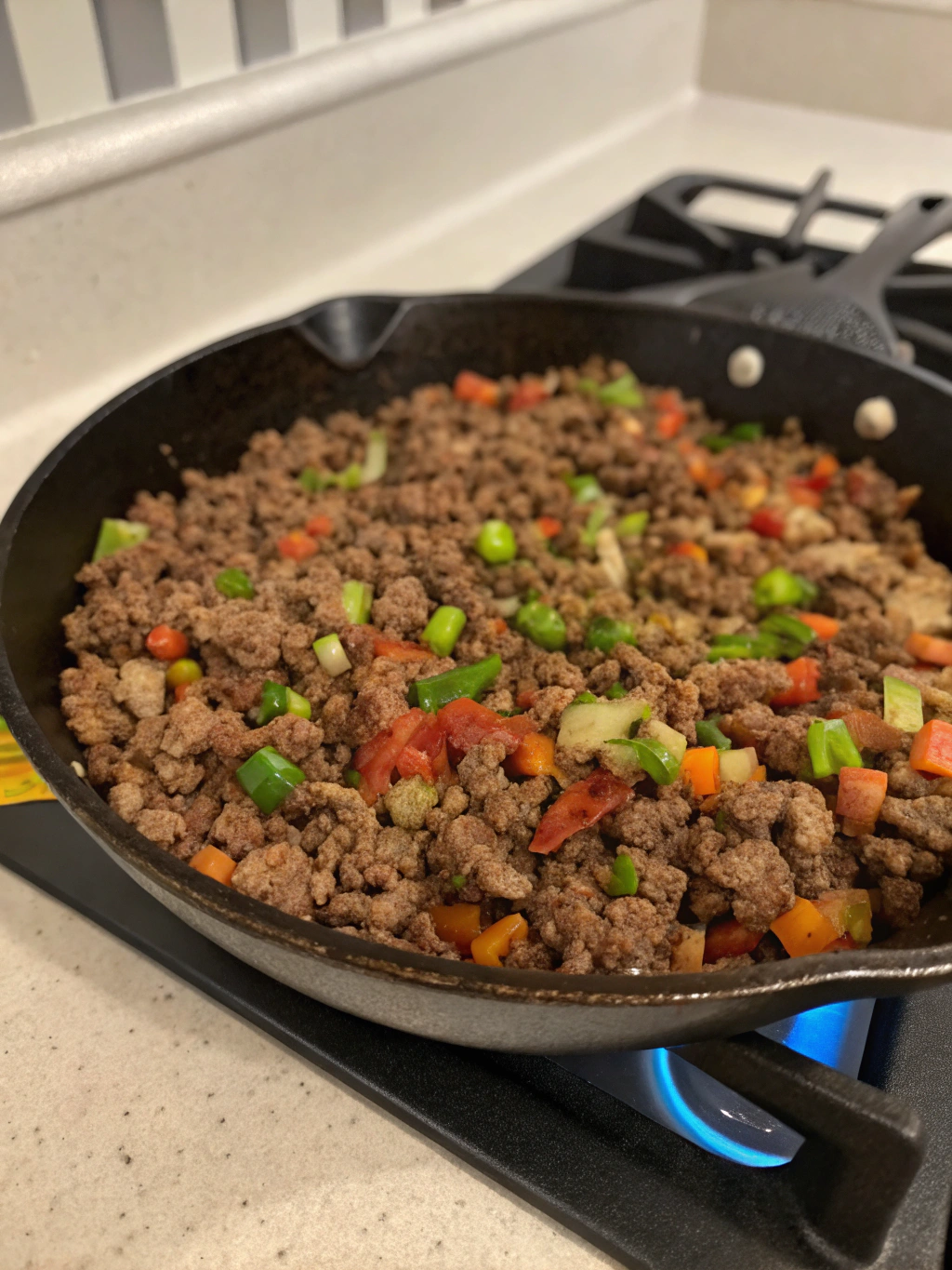 low calorie ground beef skillet