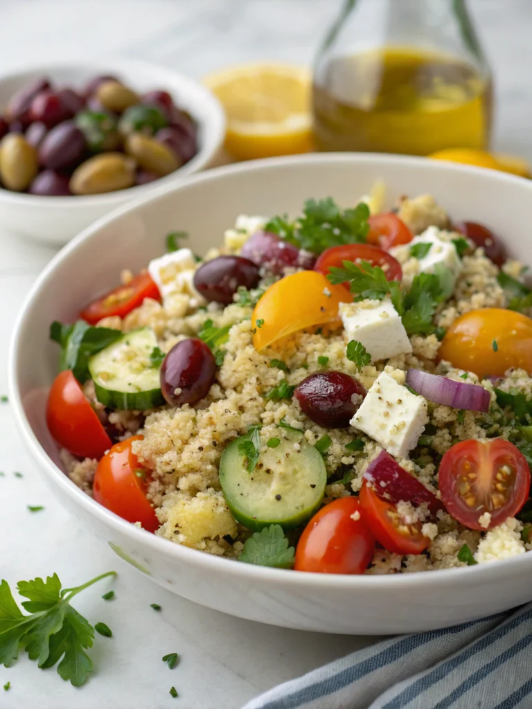 mediterranean quinoa salad