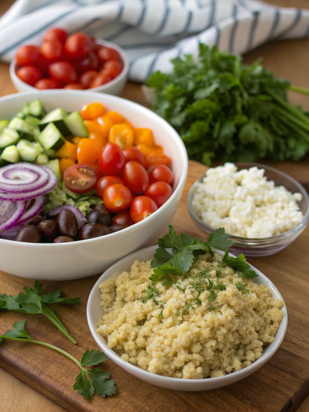Mediterranean Quinoa Salad Ingredients