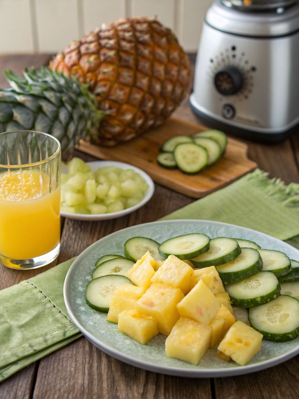 Pineapple Cucumber Juice Ingredients