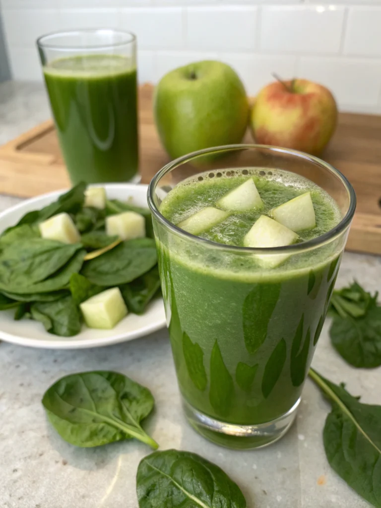 spinach apple juice