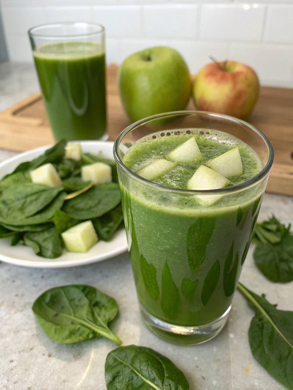 spinach apple juice