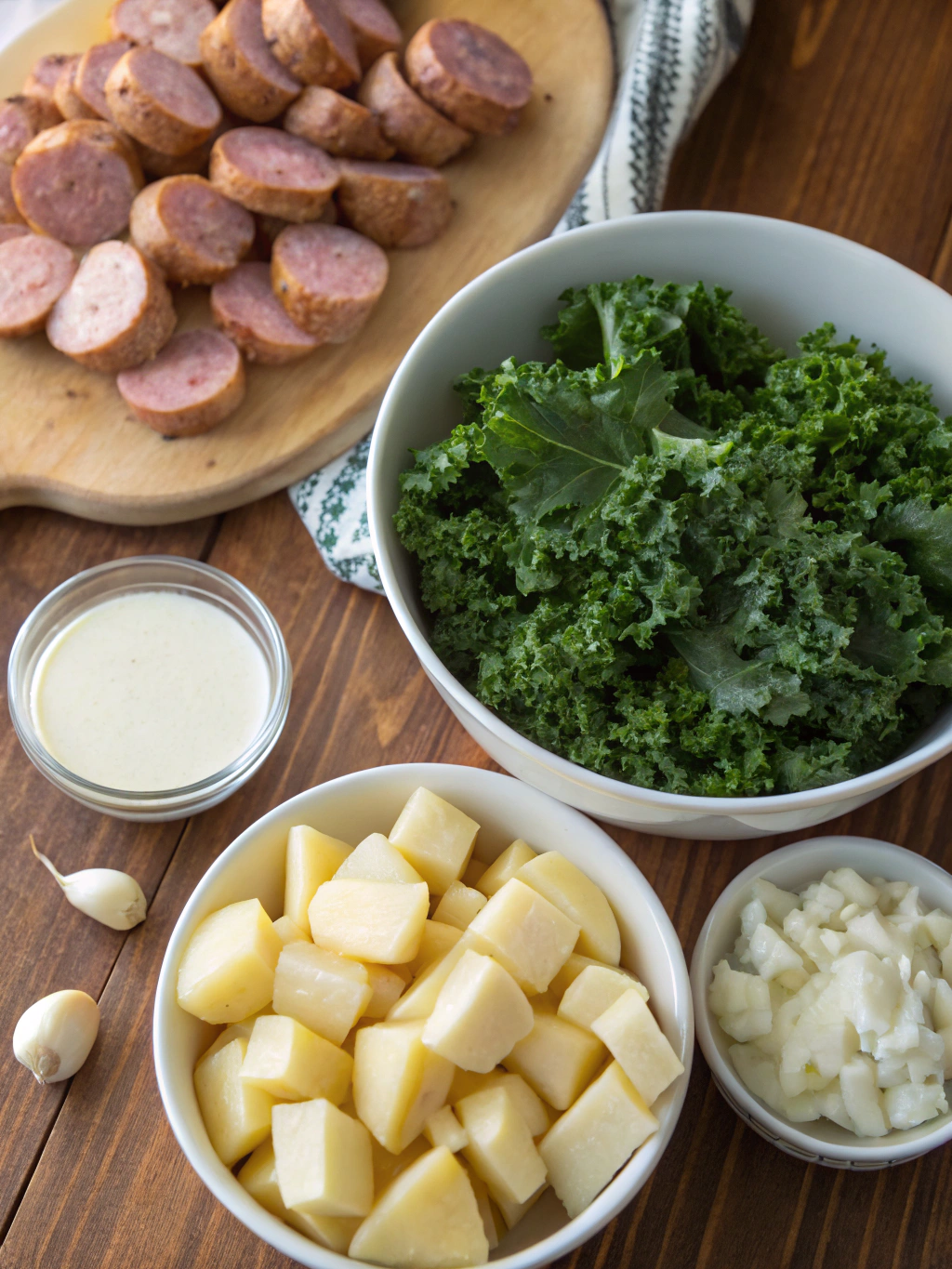 Crock Pot Zuppa Toscana ingredients
