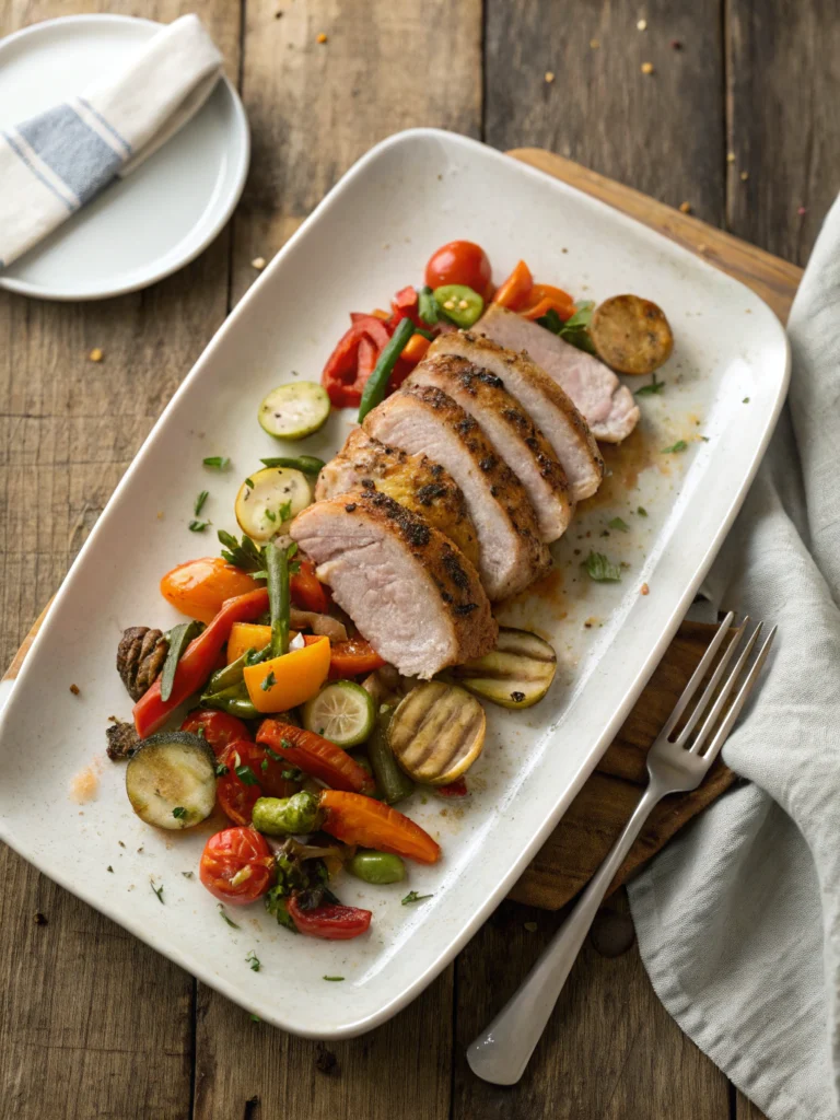 healthy sheet pan pork