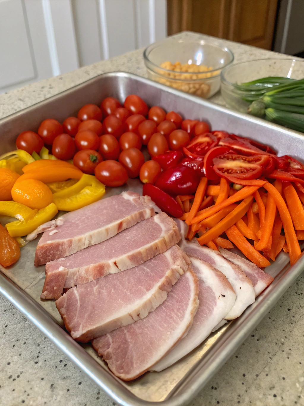 Healthy Sheet Pan Pork Ingredients