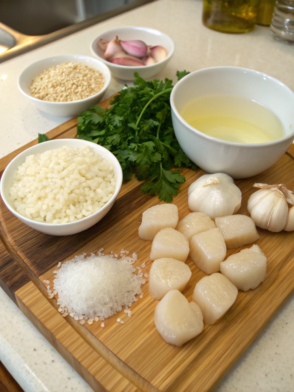 Scallop Risotto Ingredients