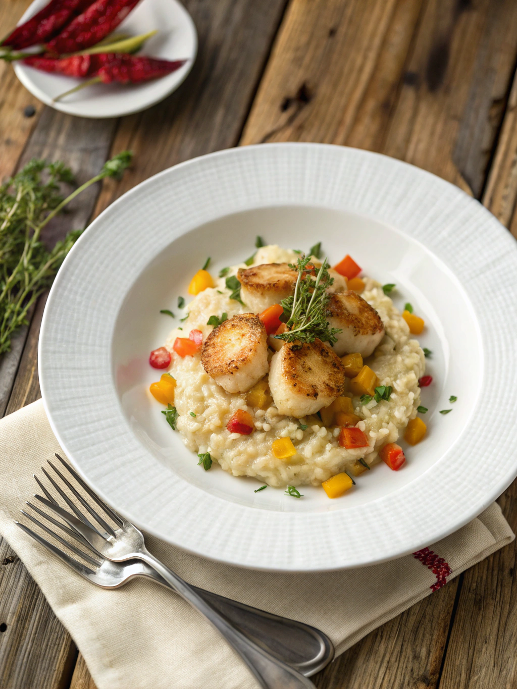 scallop risotto