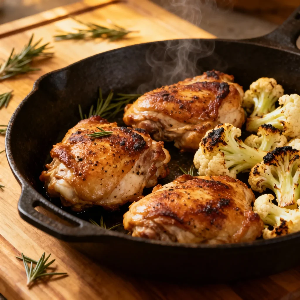 Keto chicken with cauliflower