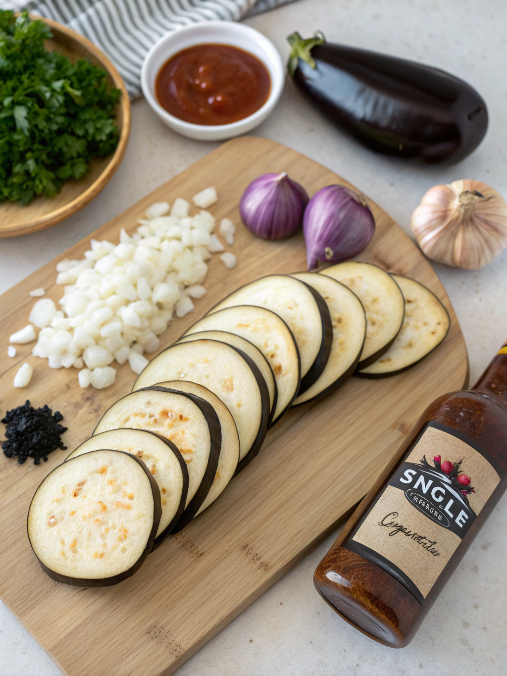 Chinese BBQ Eggplant Ingredients