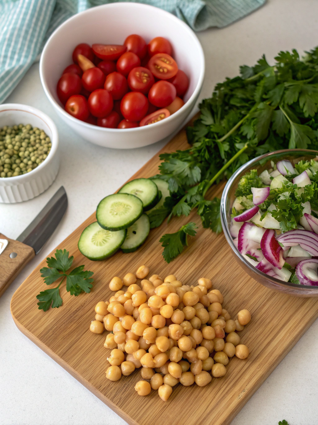 Chickpea Salad Ingredients