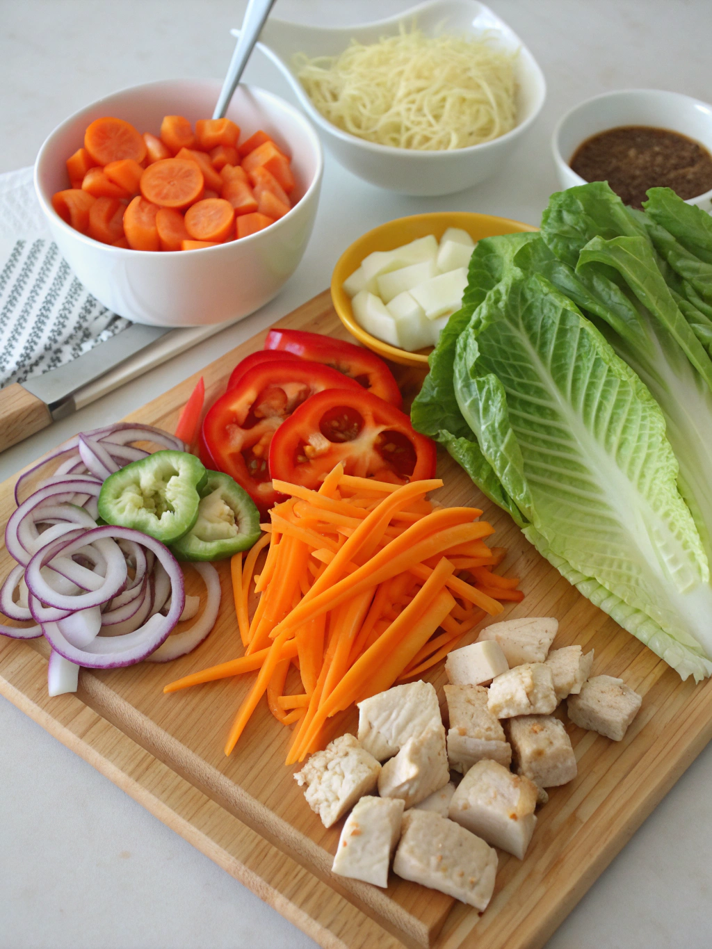 Lettuce Stir Fry Ingredients