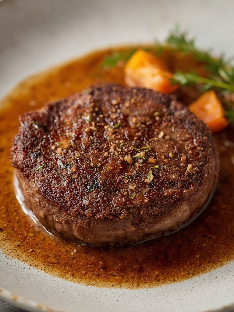 espresso crusted filet mignon