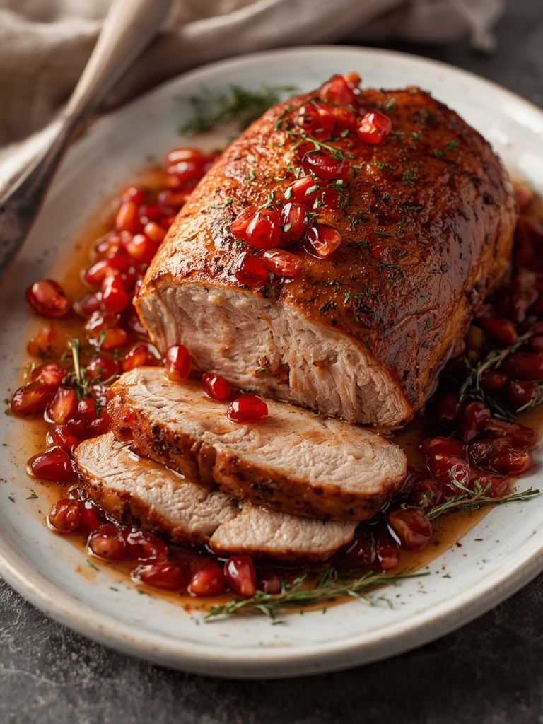pomegranate pork roast