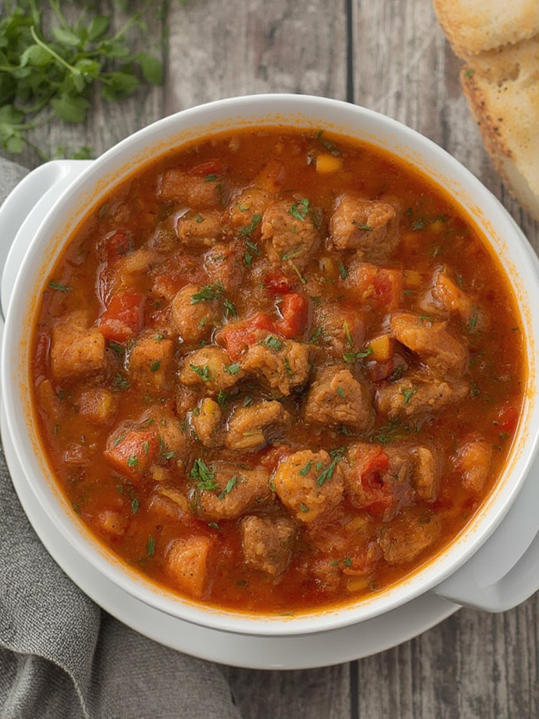 slow cooker italian sausage soup