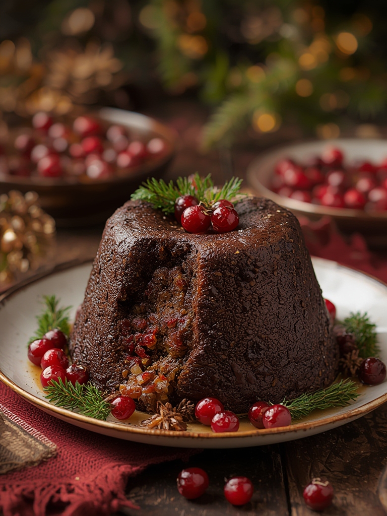 traditional Christmas pudding